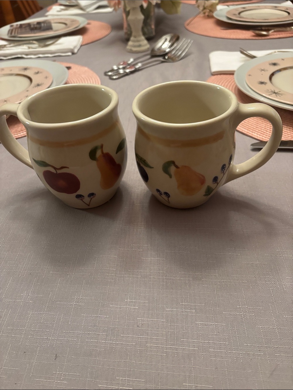 Longaberger Fruit Medley Mugs. Set of 4. - Picture 2 of 3